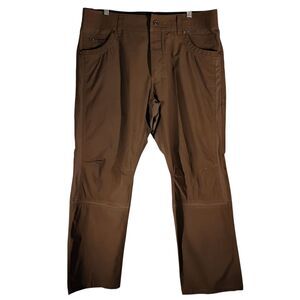 Kuhl Radikl pants mens 36x28 brown khaki chino hiking straight leg stretch